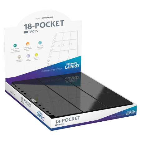 Ultimate Guard 18-Pocket Pages Side-Loading (50)
