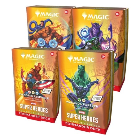 Magic the Gathering Marvel Super Heroes Collector's Edition Commander Decks Carton (4) *ANGLAIS*